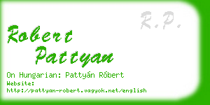 robert pattyan business card